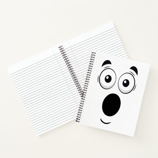 Surprised Face Notebook Notitieboek (Binnen)