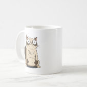 Surprised Grumpy Cat Coffee Mug Koffiemok (Voorkant links)