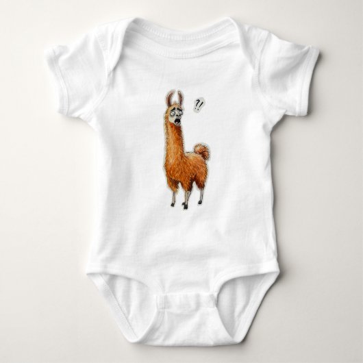 Surprised Llama Romper (Voorkant)