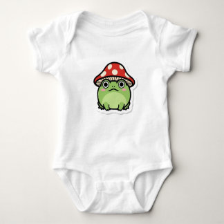 Surprised Mushroom Frog Romper