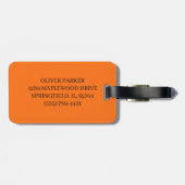 Surprised Owl Illustration Bagagelabel (Achterkant horizontaal)