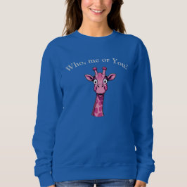 Surprised Pink Giraffe Trui