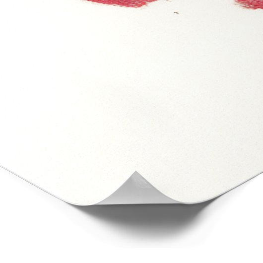 Surprised Retro Christmas Pin-Up Poster (Hoek)