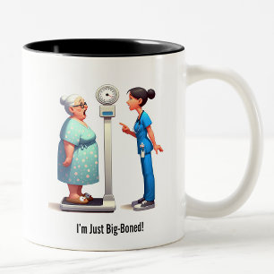 Surprised Senior vs. Evil Scale Tweekleurige Koffiemok