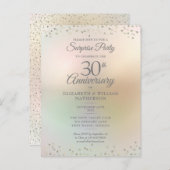 Surprisefeest 30e verjaardag Harten Confetti Briefkaart (Voorkant / Achterkant)