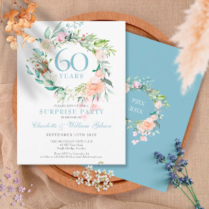 Surprisefeest 60ste verjaardag Rozenkrans Briefkaart