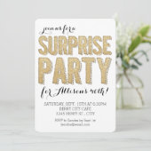 Surprisefeest Glitter Kaart (Staand voorkant)