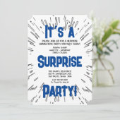 Surprisefeest Uitnodiging (Staand voorkant)