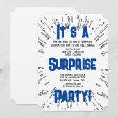 Surprisefeest Uitnodiging (Voorkant / Achterkant)