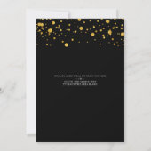 Surprisefeestje 50ste verjaardag Gouden Confetti Kaart (Achterkant)