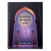 Surreal 3D Islamic Arch Night Notitieboek (Voorkant)