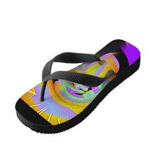 Surreal Abstracte Thong Teenslippers