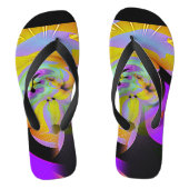 Surreal Abstracte Thong Teenslippers (Voetbed)