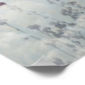 Surreal afbeelding met roze heteluchtballonnen poster (Hoek)