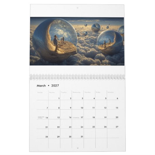 Surreal AI Kalender (Mar 2027)