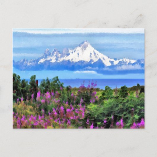 Surreal Alaskan Wilderness Briefkaart (Voorkant)