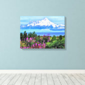 Surreal Alaskan Wilderness Canvas Afdruk (Insitu (Houten vloer))