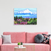Surreal Alaskan Wilderness Canvas Afdruk (Insitu (Woonkamer))