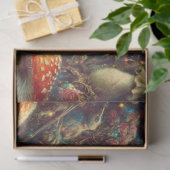 Surreal Alice In Wonderland Rabbit Hole Decoupage Tissuepapier (Geschenk)