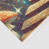 Surreal Alice In Wonderland Rabbit Hole Decoupage Tissuepapier (Detail)