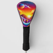 Surreal Alien Sunset Golfheadcover (Voorkant)