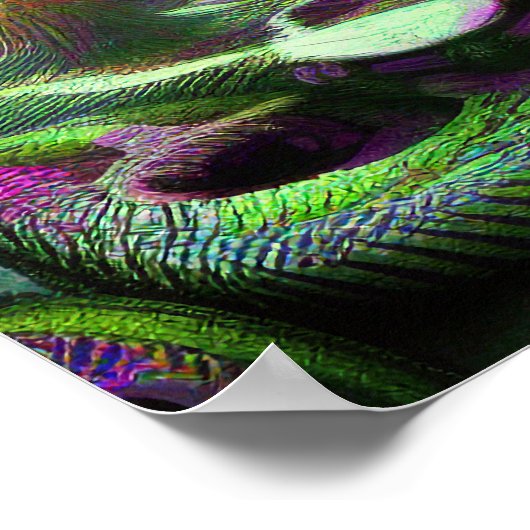 Surreal Alien World Psychedelic Lucid Dream Poster (Hoek)