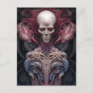 Surreal Anatomy Horror Sci-Fi Art Briefkaart