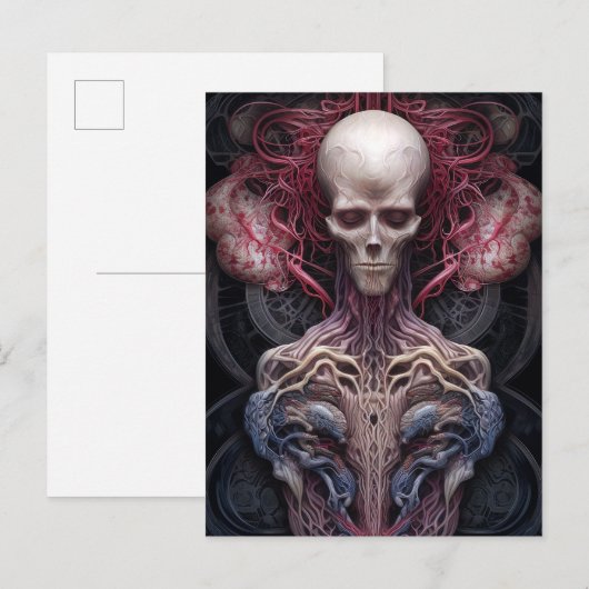 Surreal Anatomy Horror Sci-Fi Art Briefkaart (Voorkant / Achterkant)