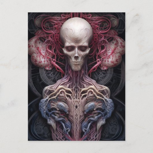 Surreal Anatomy Horror Sci-Fi Art Briefkaart (Voorkant)