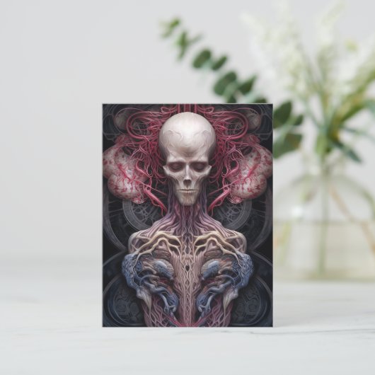 Surreal Anatomy Horror Sci-Fi Art Briefkaart (Staand voorkant)