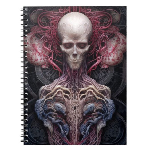 Surreal Anatomy Horror Sci-Fi Art Notitieboek (Voorkant)