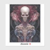 Surreal Anatomy Horror Sci-Fi Art Sticker (Vel)