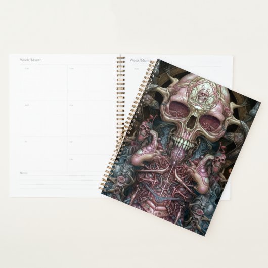 Surreal Anatomy Skull Horror Sci-Fi Art Planner (Display)