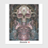 Surreal Anatomy Skull Horror Sci-Fi Art Sticker (Vel)