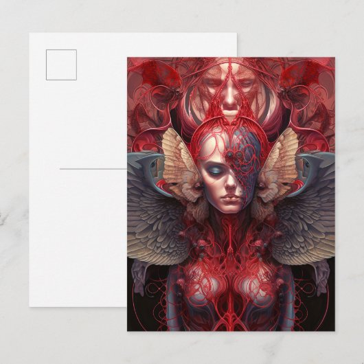 Surreal Angel Artwork Briefkaart (Voorkant / Achterkant)
