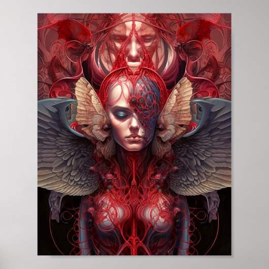 Surreal Angel Artwork Poster (Voorkant)