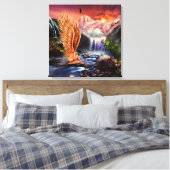 Surreal Angel Canvas Afdruk (Insitu (Slaapkamer))