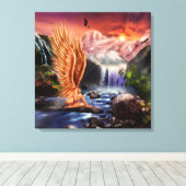 Surreal Angel Canvas Afdruk (Insitu (Houten vloer))