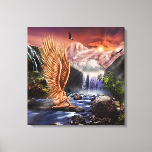 Surreal Angel Canvas Afdruk (Voorkant)