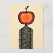 Surreal Apple Person Briefkaart (Voorkant)