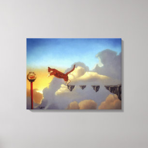 Surreal Art Canvas print "Leap of Faith"