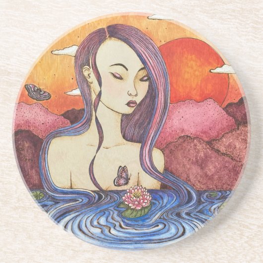 Surreal Art Sandstone Onderzetter (Voorkant)