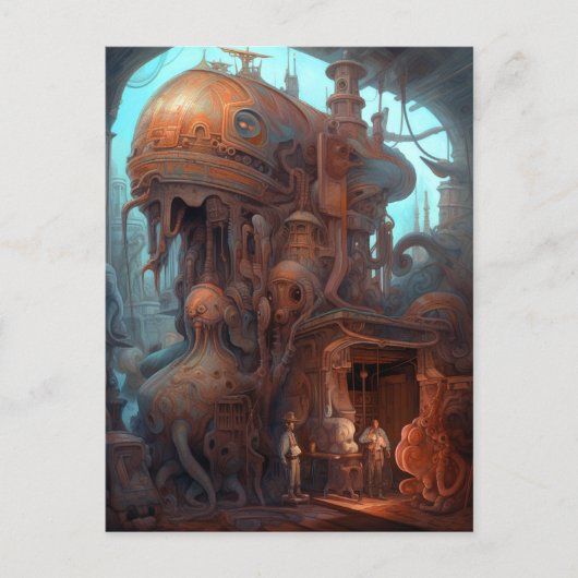 Surreal Art voor vreemde machines Briefkaart (Voorkant)