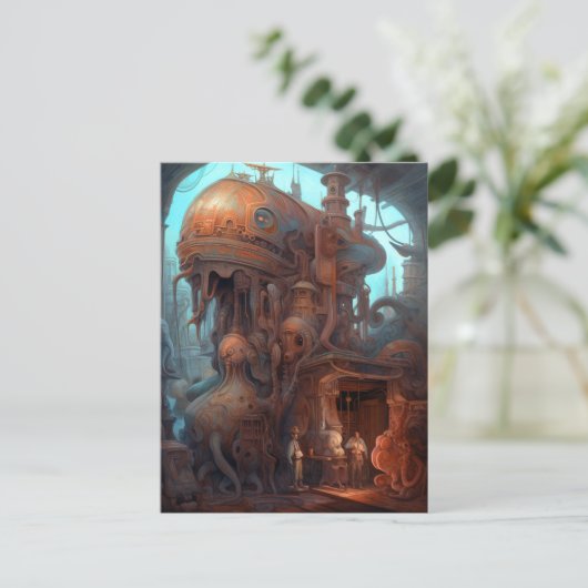 Surreal Art voor vreemde machines Briefkaart (Staand voorkant)