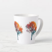 Surreal Autumn Fall Winter Tree Small Latte Mug - Latte Mok (Rechterhoek)