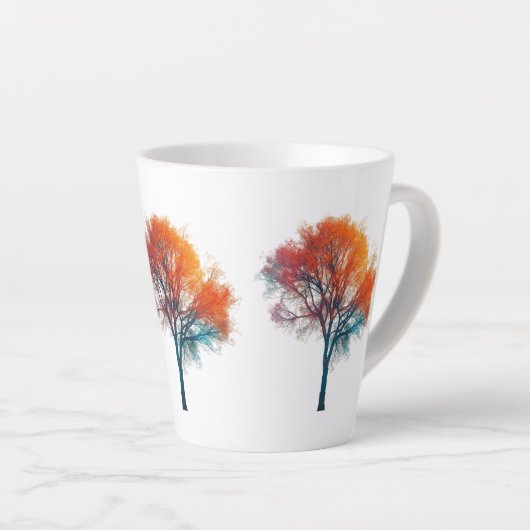 Surreal Autumn Fall Winter Tree Small Latte Mug -  Latte Mok (Rechterhoek)