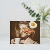 Surreal Avocado Toast Ontbijt Briefkaart (Staand voorkant)