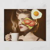 Surreal Avocado Toast Ontbijt Briefkaart (Voorkant)