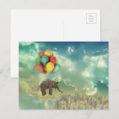 Surreal Balloon Elephant Briefkaart (Voorkant / Achterkant)