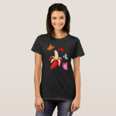 Surreal Banana and Butterflies T-shirt (Voorkant volledig)